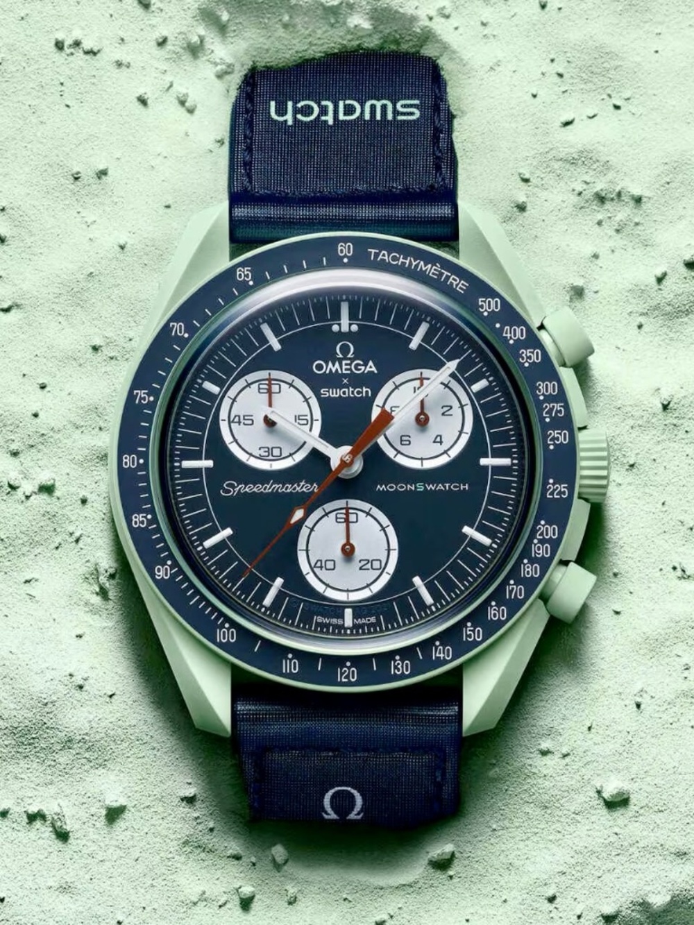 Omega Speedmaster x Swatch MoonSwatch Chronograph Watch MISSION ON EARTH 42mm